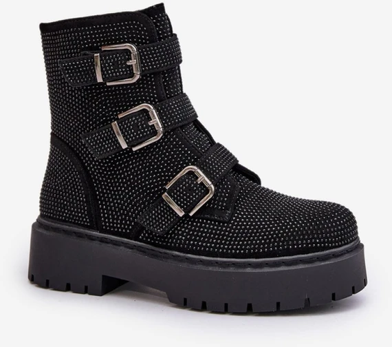 Juodi aulinukai su sagtimis Step in style