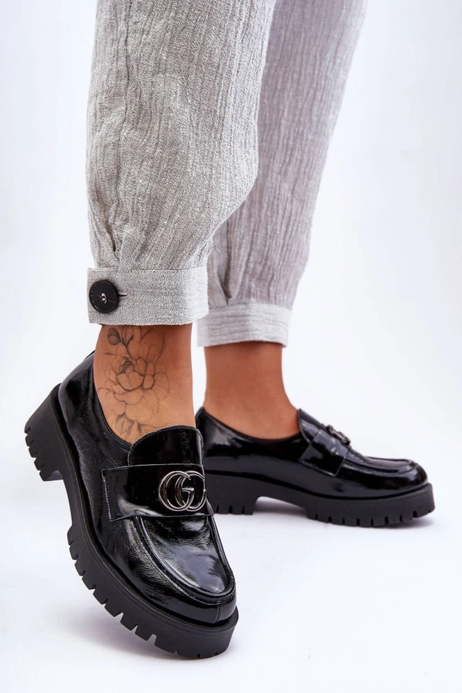 Juodi aulinukai su storu padu Step in style