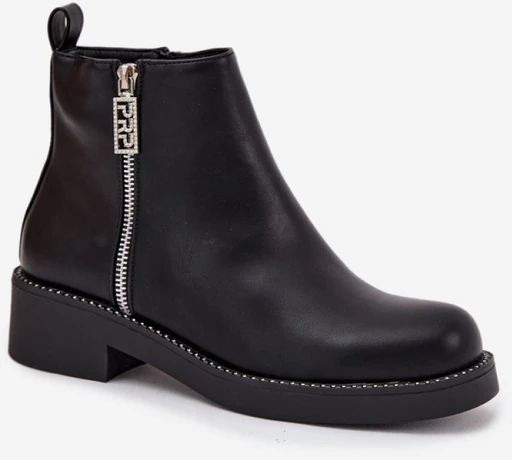 Juodi aulinukai su užtrauktuku Step in style