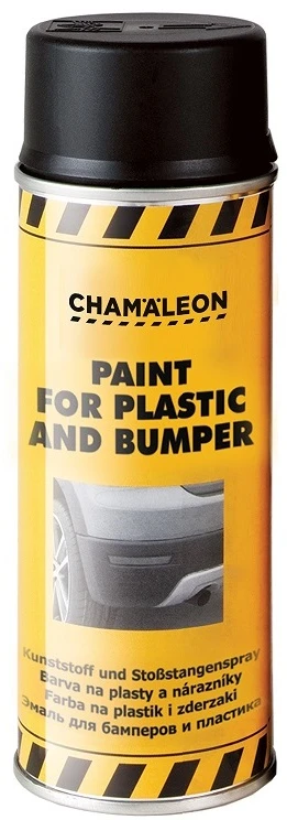 Juodi dažai plastikui ir bamperiui aerozoliniai 0.4L CHAMAELEON