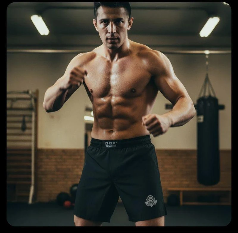 Juodi DBX Bushido MMA šortai