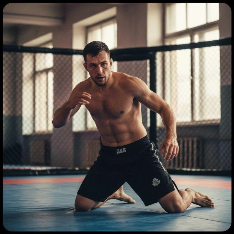 Juodi DBX Bushido MMA šortai