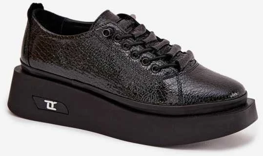 Juodi moteriški platforminiai batai Step in Style