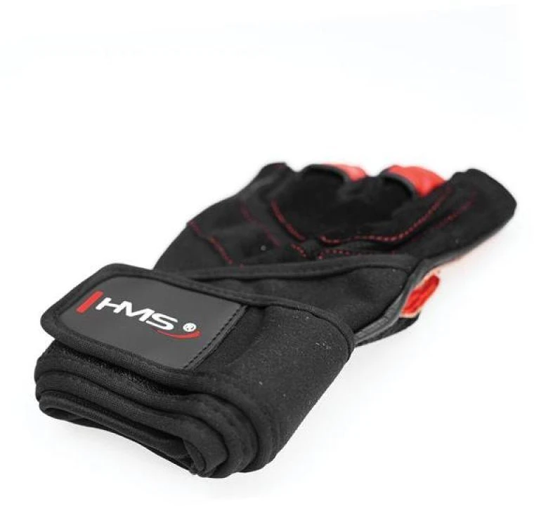 Juodi/Raudoni HMS RST01 sportinės pirštinės, Dydis XL