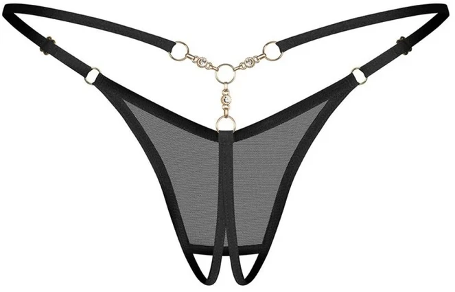 Juodi tanga stringai Obsessive