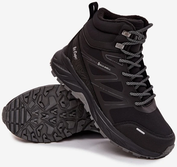Juodi žieminiai trekingo batai Lee Cooper