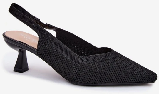 Juodos aukštakulnės basutės Step in style