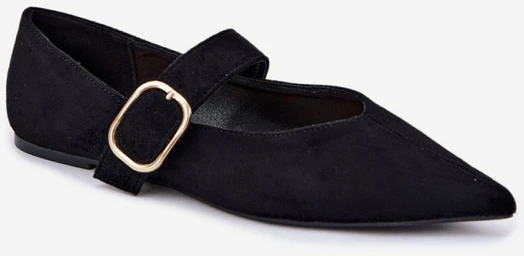 Juodos balerinos su sagtimi Step in style