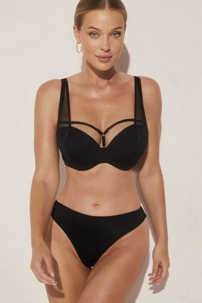 Juodos braziliško kirpimo kelnaitės Kinga Comfort B-861/2