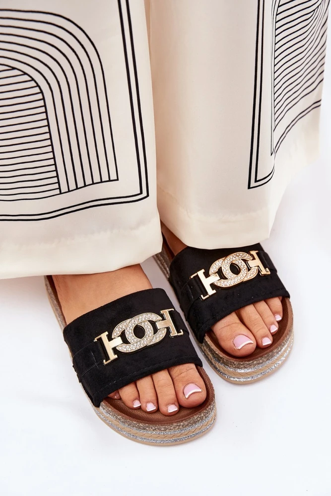 Juodos platforminės basutės Step in style