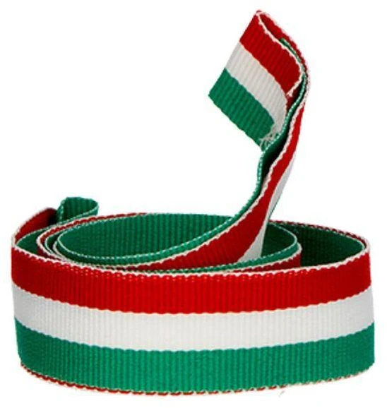 Juostelė 20 mm – žalia – balta – raudona
