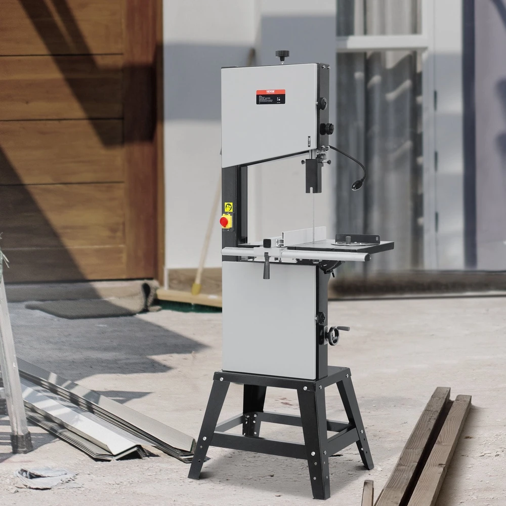 VEVOR Medienos apdirbimo juostinis pjūklas 340 mm su stalu