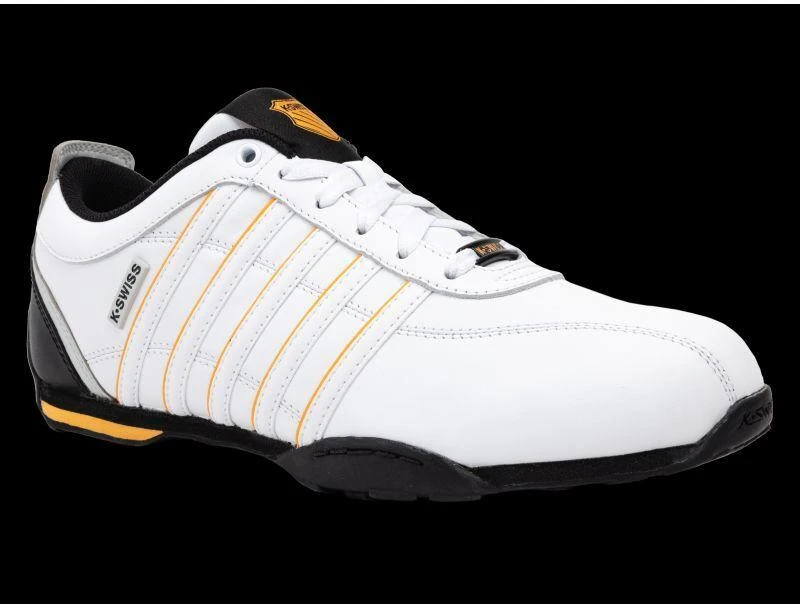 K-swiss ARVEE 1.5 balti/juodi/oranžiniai „POPPY“ kedai (02453-151-M)