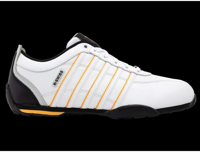 K-swiss ARVEE 1.5 balti/juodi/oranžiniai „POPPY“ kedai (02453-151-M)