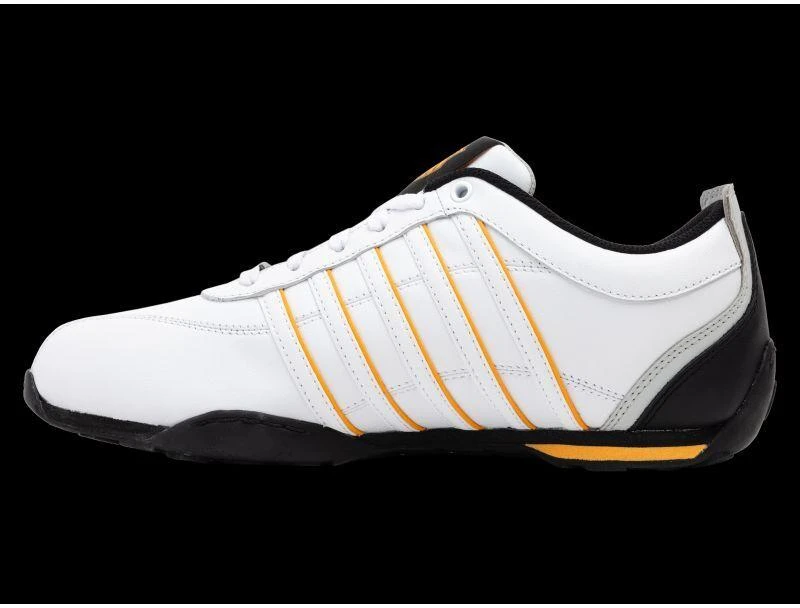 K-swiss ARVEE 1.5 balti/juodi/oranžiniai „POPPY“ kedai (02453-151-M)