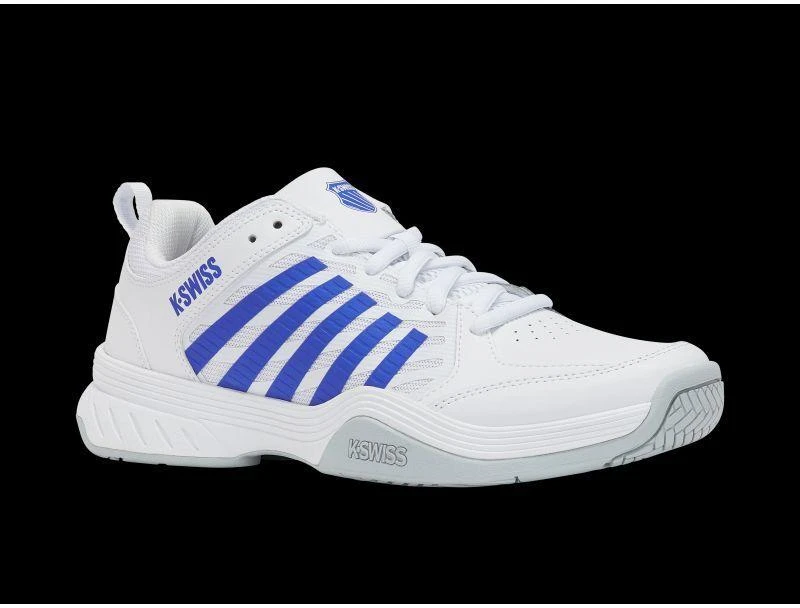 K-swiss COURT EXPRESS 2 balti/dazzling mėlyni teniso bateliai (04428-142-M)