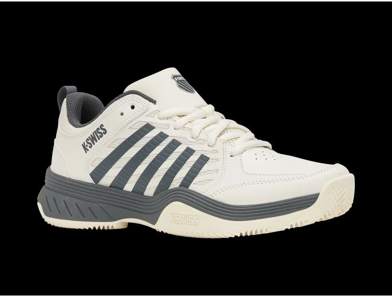 K-Swiss Court Express 2 Clay sportbačiai, smėlio ir pilki