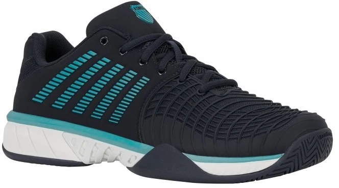 K-Swiss Express Light 3 sportbačiai, juodi su mėlynais akcentais