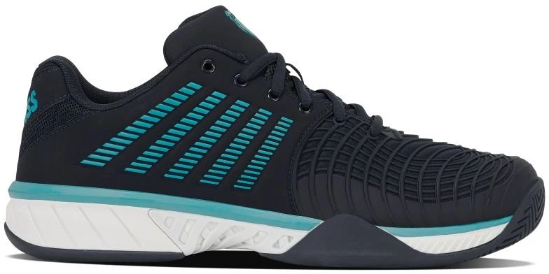 K-Swiss Express Light 3 sportbačiai, juodi su mėlynais akcentais
