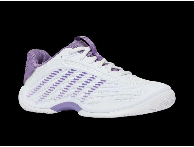 K-Swiss HYPERCOURT EXPRESS 3 baltai violetiniai / pilki sportiniai bateliai (94603-160-M)
