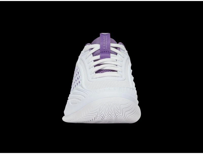 K-Swiss HYPERCOURT EXPRESS 3 baltai violetiniai / pilki sportiniai bateliai (94603-160-M)