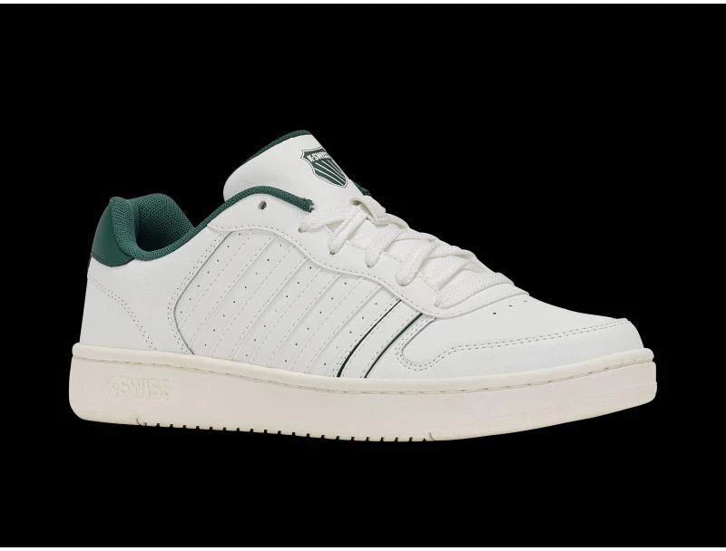 K-Swiss laisvalaikio bateliai COURT PALISADES BRIGHT Baltas/POSY Žalias/SNOW Baltas-M (06931-146-M)