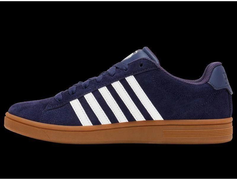 K-Swiss laisvalaikio bateliai COURT TIEBRK II SDE NAVAL ACADEMY/BRIGHT Baltas/GUM-M (09492-465-M)
