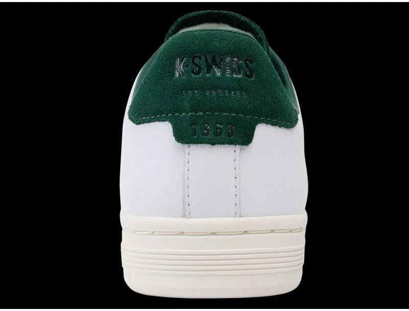 K-swiss LOZAN KLUB LTH balti / žali / sniego baltumo laisvalaikio bateliai (07263-130-M)