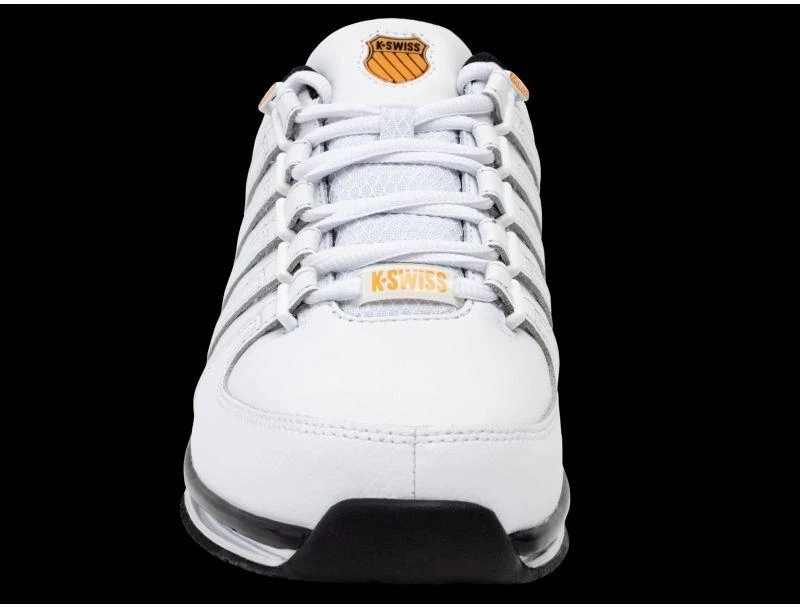 K-swiss RINZLER balti/oranžinės aguonų spalvos/juodi kedai (01235-185-M)
