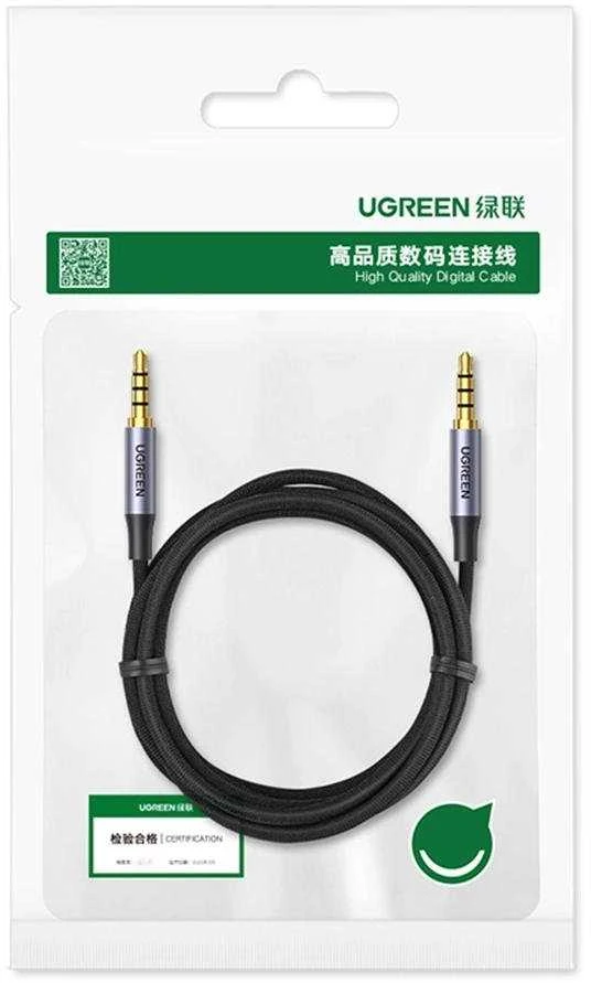 Ugreen AV183 20785 laidas 3.5mm mini jack / 3.5mm mini jack 3m – pilkos spalvos