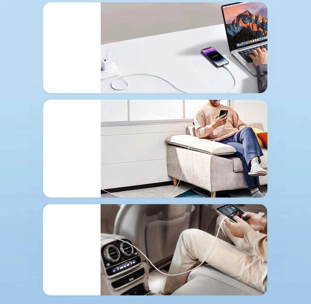 Joyroom Flash-Charge Series SA26-CL3 USB-C / Lightning kabelis 30W 1m - juodas