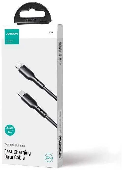 Joyroom Flash-Charge Series SA26-CL3 USB-C / Lightning kabelis 30W 1m - juodas