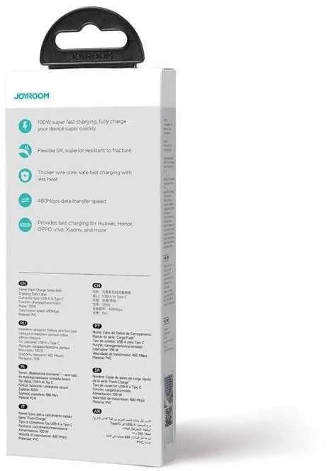 Joyroom Flash-Charge Series SA26-CL3 USB-C / Lightning kabelis 30W 1m - juodas