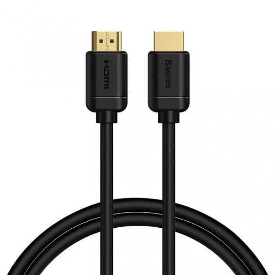 Baseus 2x HDMI 2.0 4K 60Hz kabelis 3D HDR 18Gbps 3m - Juodas