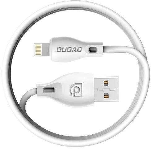 USB kabelis Dudao (L4M) microUSB (2.4A) baltas (2m)