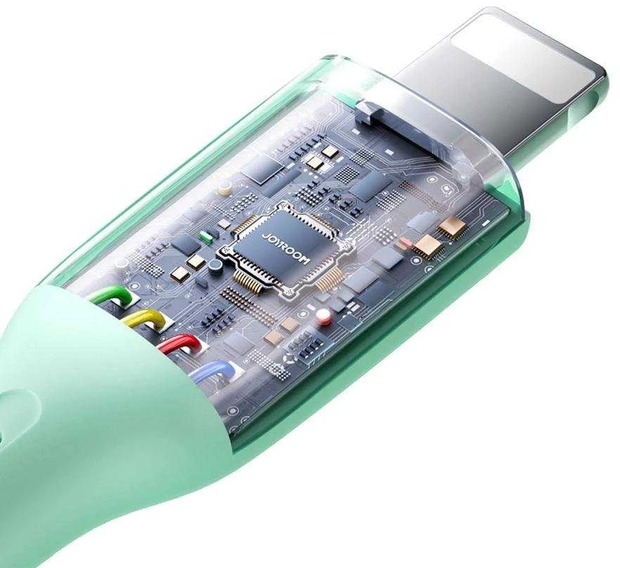 USB kabelis Joyroom (S-A34) lightning (3A) 1m rožinis