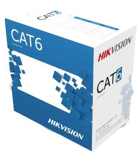Hikvision Kabelis ryšio Hik-vision UTP 6E (Gysla-0.53mm, ritė 305m, vidaus) DS-1LN6-UE-W
