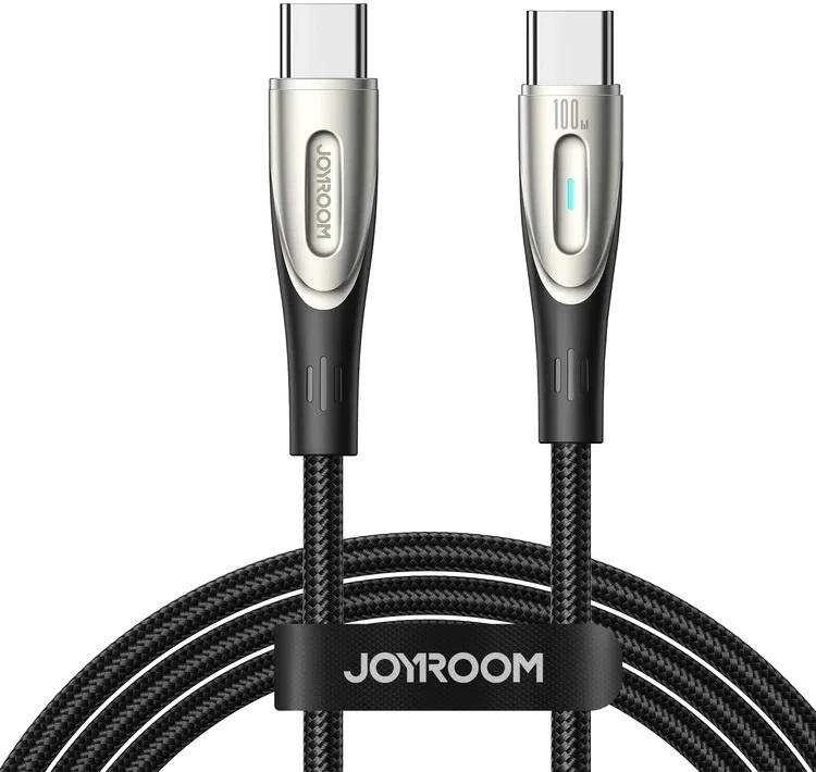 Joyroom Star-Light Series SA27-CC5 USB-C / USB-C kabelis 100W 1.2m – juodos spalvos