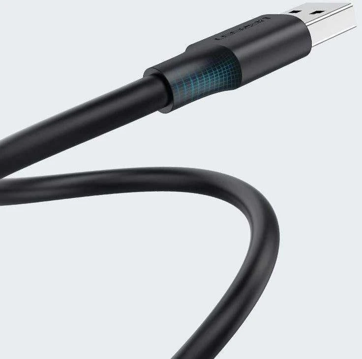 USB 2.0 M-M UGREEN cable US102, 1m (juodas)