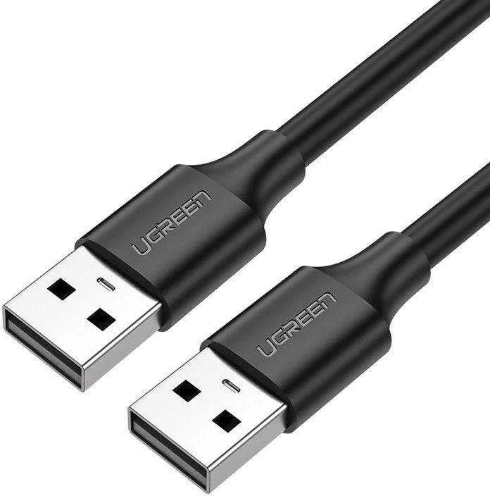USB 2.0 M-M UGREEN cable US102, 1m (juodas)