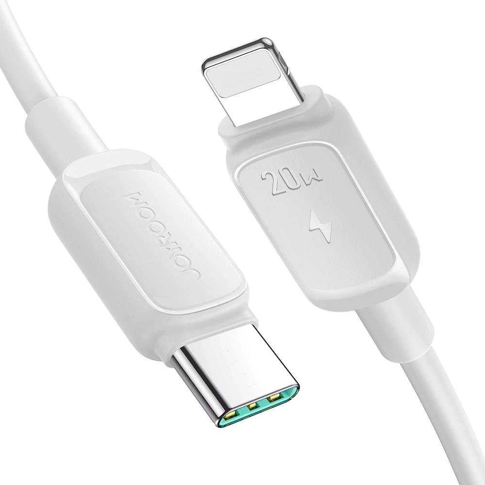Joyroom Multi-Color Series A14 USB-C / Lightning 20W kabelis 1.2 m – baltos spalvos
