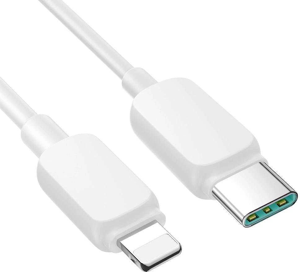 Joyroom Multi-Color Series A14 USB-C / Lightning 20W kabelis 1.2 m – baltos spalvos
