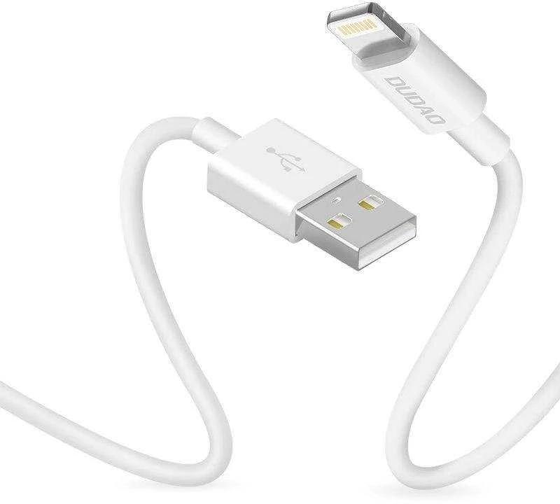 USB prie žaibo kabelis Dudao L1L 3A 1m (baltas)