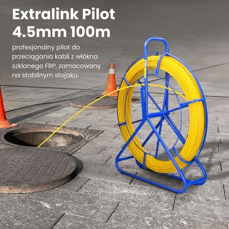 Tinklo laidas Tinklo laidas Extralink, FRP 4.5 mm, 100 m