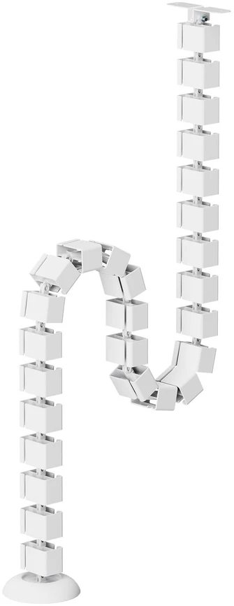 Kabelių tvarkymo sistema Sbox CC-1016W, 99 × 99 × 1292 mm, balta