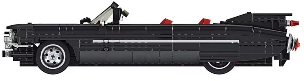 Lean Toys Statybinės kaladėlės juodos 1324 vnt.