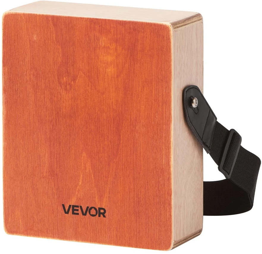 VEVOR Medinė cajon būgnas su gitaros stygomis