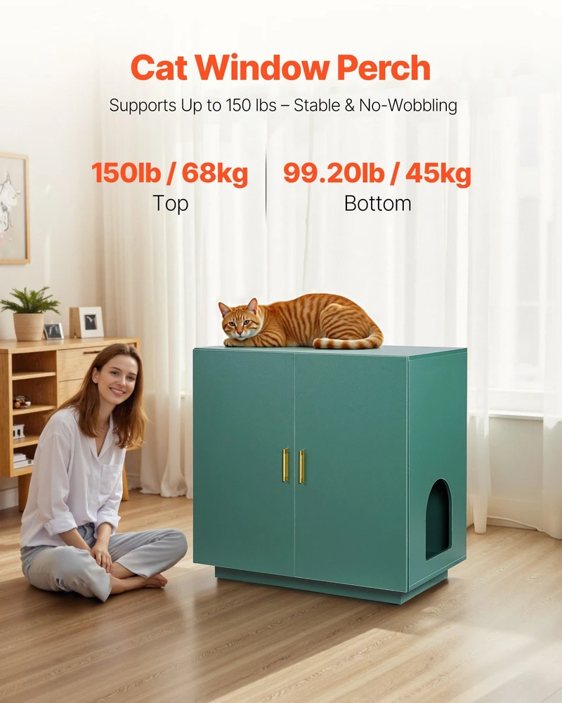 VEVOR Katės kraiko dėžės spintelė, 80 cm