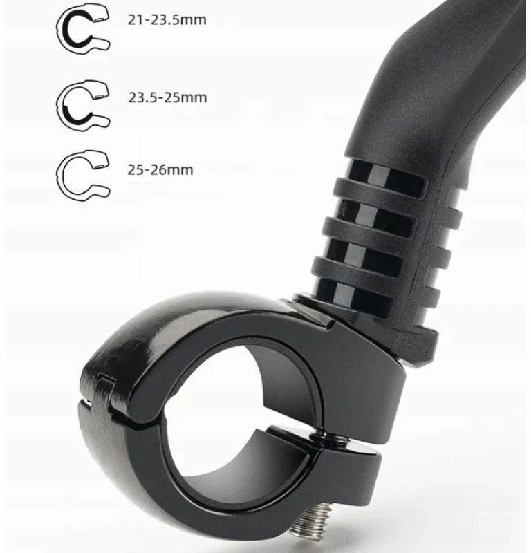 Kairysis dviračio veidrodėlis Rockbros 26210007001, juodas
