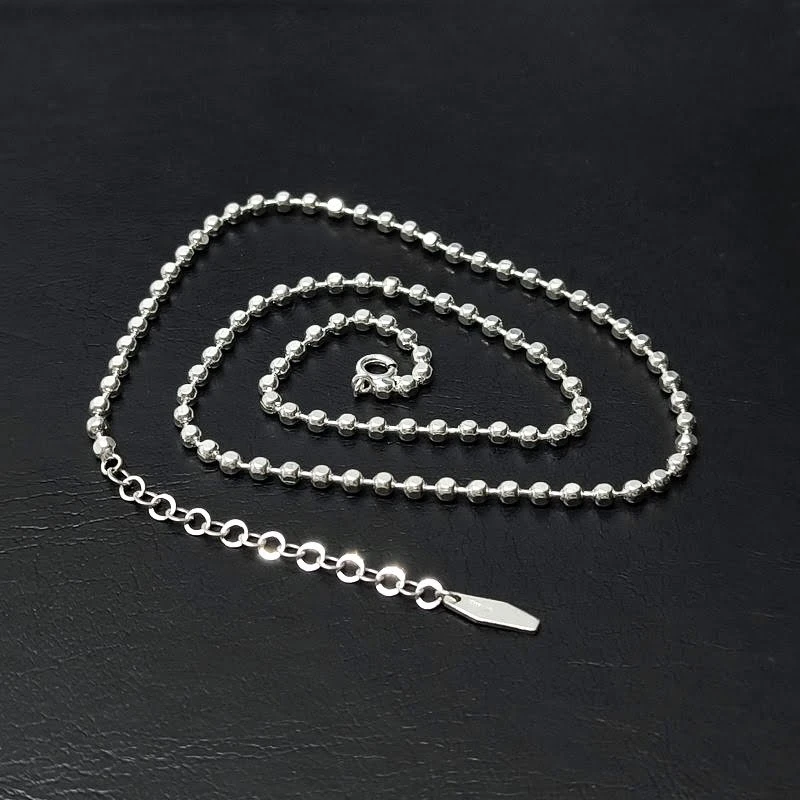 Sidabrinis kaklo papuošalas Beads